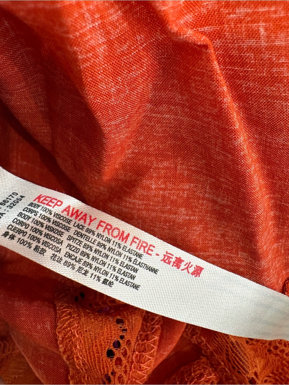 NEW Free People Table for two trapeze swing dress orange small - Picture 6 of 6
